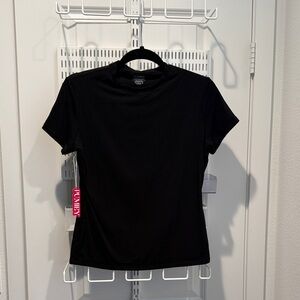 Elegant Black Short Sleeve Tee